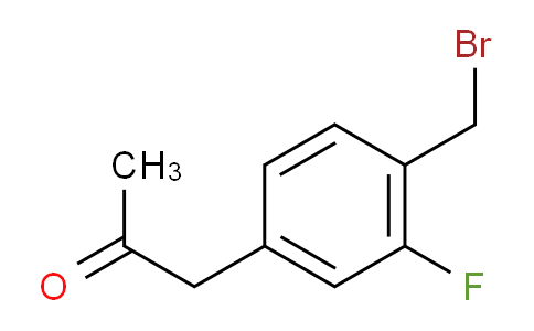 CAS No. 1803881-43-7, 1-(4-(Bromomethyl)-3-fluorophenyl)propan-2-one