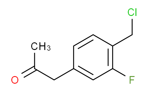 CAS No. 1804174-34-2, 1-(4-(Chloromethyl)-3-fluorophenyl)propan-2-one