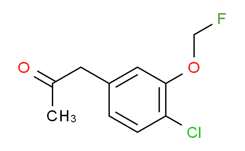 CAS No. 1804175-39-0, 1-(4-Chloro-3-(fluoromethoxy)phenyl)propan-2-one