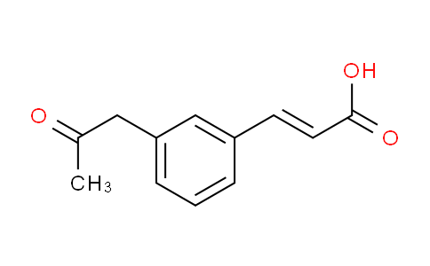 CAS No. 1807359-90-5, (E)-3-(3-(2-Oxopropyl)phenyl)acrylic acid