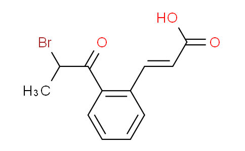 CAS No. 1807416-22-3, (E)-3-(2-(2-Bromopropanoyl)phenyl)acrylic acid