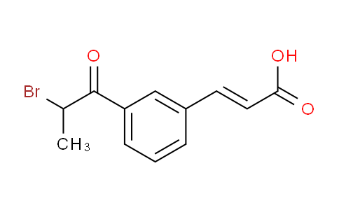 CAS No. 1807354-08-0, (E)-3-(3-(2-bromopropanoyl)phenyl)acrylic acid