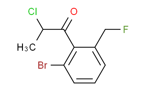 CAS No. 1804090-91-2, 1-(2-Bromo-6-(fluoromethyl)phenyl)-2-chloropropan-1-one