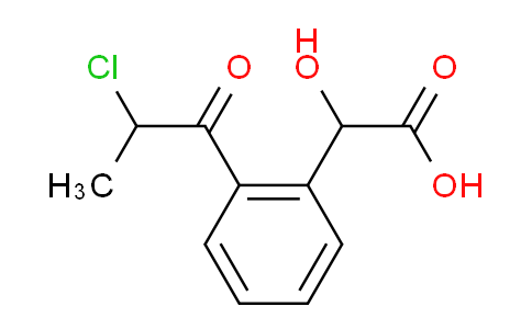 CAS No. 1806288-30-1, 1-(2-(Carboxy(hydroxy)methyl)phenyl)-2-chloropropan-1-one