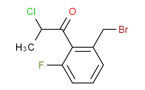CAS No. 1804184-36-8, 1-(2-(Bromomethyl)-6-fluorophenyl)-2-chloropropan-1-one