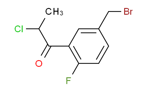 CAS No. 1804233-89-3, 1-(5-(Bromomethyl)-2-fluorophenyl)-2-chloropropan-1-one