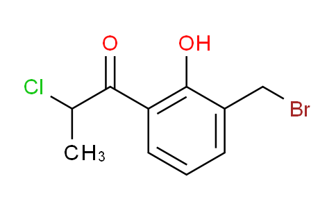 CAS No. 1804235-48-0, 1-(3-(Bromomethyl)-2-hydroxyphenyl)-2-chloropropan-1-one