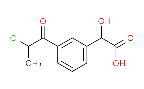 CAS No. 1804209-78-6, 1-(3-(Carboxy(hydroxy)methyl)phenyl)-2-chloropropan-1-one