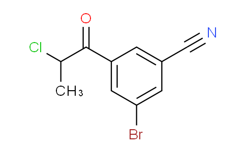CAS No. 1806543-68-9, 1-(3-Bromo-5-cyanophenyl)-2-chloropropan-1-one