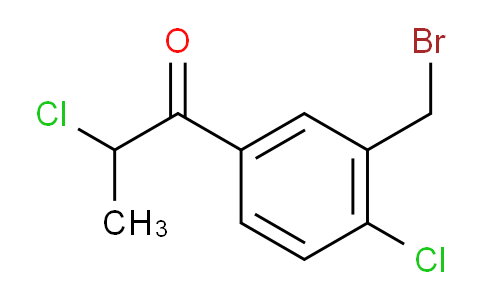 CAS No. 1804198-92-2, 1-(3-(Bromomethyl)-4-chlorophenyl)-2-chloropropan-1-one