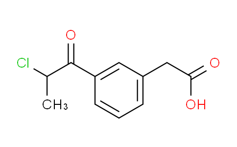 CAS No. 99657-35-9, 1-(3-(Carboxymethyl)phenyl)-2-chloropropan-1-one