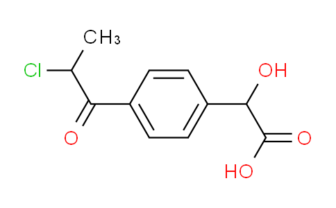 CAS No. 1804200-27-8, 1-(4-(Carboxy(hydroxy)methyl)phenyl)-2-chloropropan-1-one