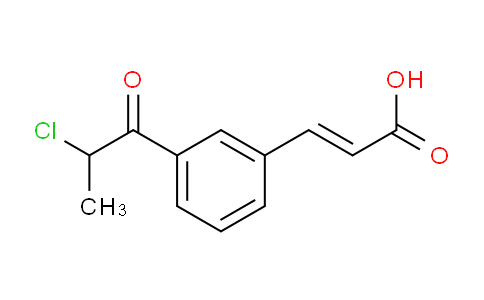 CAS No. 1807424-39-0, (E)-3-(3-(2-Chloropropanoyl)phenyl)acrylic acid