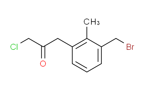 CAS No. 1804196-67-5, 1-(3-(Bromomethyl)-2-methylphenyl)-3-chloropropan-2-one