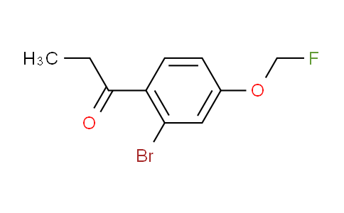 CAS No. 1805780-80-6, 1-(2-Bromo-4-(fluoromethoxy)phenyl)propan-1-one