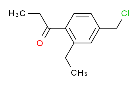 CAS No. 1804134-45-9, 1-(4-(Chloromethyl)-2-ethylphenyl)propan-1-one