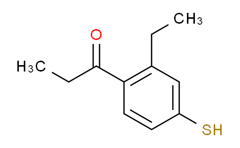 CAS No. 1806688-71-0, 1-(2-Ethyl-4-mercaptophenyl)propan-1-one