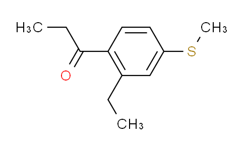 CAS No. 1806442-80-7, 1-(2-Ethyl-4-(methylthio)phenyl)propan-1-one