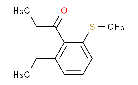 CAS No. 1804183-65-0, 1-(2-Ethyl-6-(methylthio)phenyl)propan-1-one
