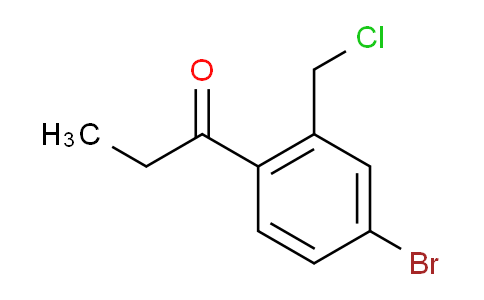 CAS No. 1803840-04-1, 1-(4-Bromo-2-(chloromethyl)phenyl)propan-1-one