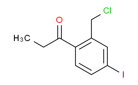CAS No. 1803880-75-2, 1-(2-(Chloromethyl)-4-iodophenyl)propan-1-one
