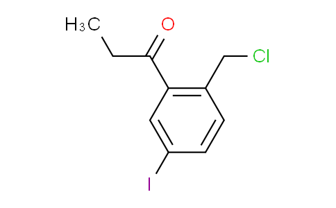 CAS No. 1804103-83-0, 1-(2-(Chloromethyl)-5-iodophenyl)propan-1-one
