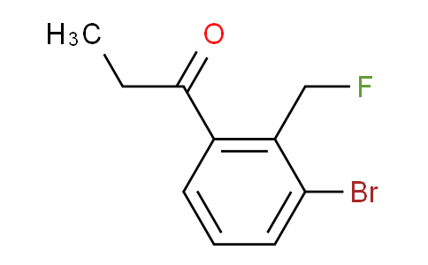 CAS No. 1804097-04-8, 1-(3-Bromo-2-(fluoromethyl)phenyl)propan-1-one