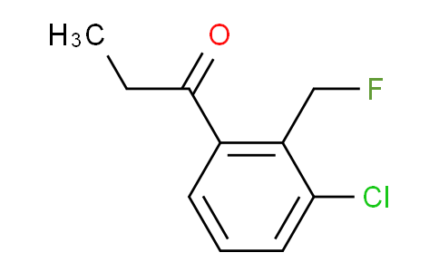 CAS No. 1805707-88-3, 1-(3-Chloro-2-(fluoromethyl)phenyl)propan-1-one