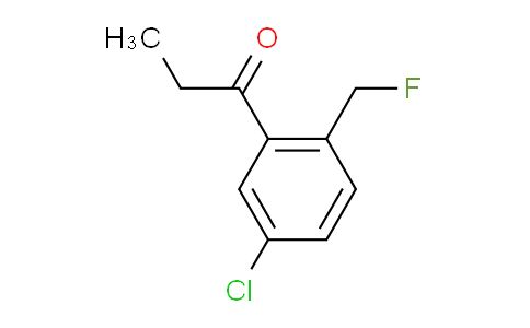 CAS No. 1804176-30-4, 1-(5-Chloro-2-(fluoromethyl)phenyl)propan-1-one