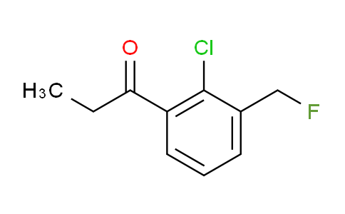 CAS No. 1806324-93-5, 1-(2-Chloro-3-(fluoromethyl)phenyl)propan-1-one