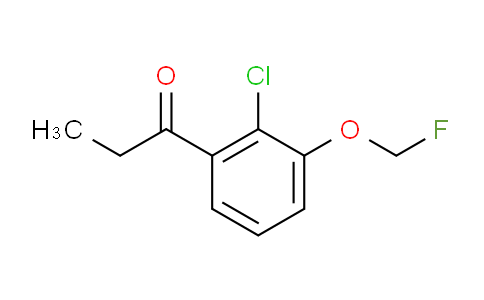 CAS No. 1805841-87-5, 1-(2-Chloro-3-(fluoromethoxy)phenyl)propan-1-one