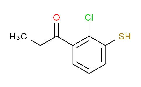 CAS No. 1806546-31-5, 1-(2-Chloro-3-mercaptophenyl)propan-1-one