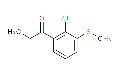 CAS No. 1806324-69-5, 1-(2-Chloro-3-(methylthio)phenyl)propan-1-one