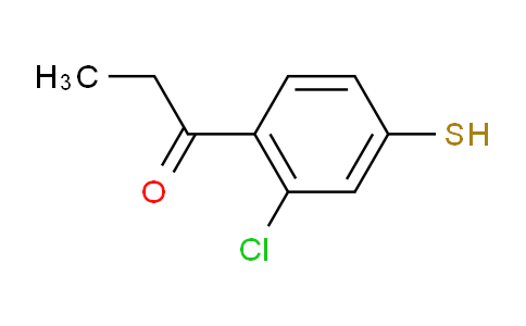 CAS No. 2352-85-4, 1-(2-Chloro-4-mercaptophenyl)propan-1-one