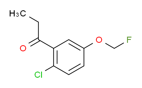CAS No. 1806554-30-2, 1-(2-Chloro-5-(fluoromethoxy)phenyl)propan-1-one
