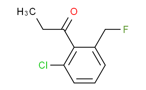 CAS No. 1806604-43-2, 1-(2-Chloro-6-(fluoromethyl)phenyl)propan-1-one