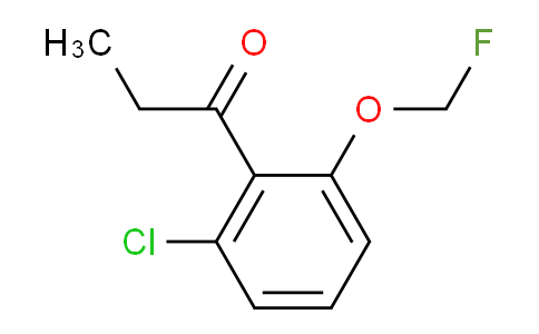 CAS No. 1805745-96-3, 1-(2-Chloro-6-(fluoromethoxy)phenyl)propan-1-one