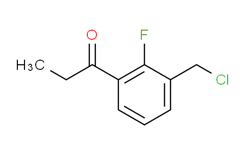 CAS No. 1806639-56-4, 1-(3-(Chloromethyl)-2-fluorophenyl)propan-1-one