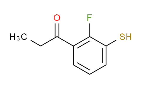 CAS No. 1803726-74-0, 1-(2-Fluoro-3-mercaptophenyl)propan-1-one