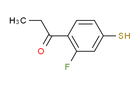 CAS No. 1804175-74-3, 1-(2-Fluoro-4-mercaptophenyl)propan-1-one