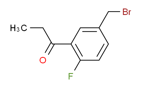 CAS No. 1806429-42-4, 1-(5-(Bromomethyl)-2-fluorophenyl)propan-1-one