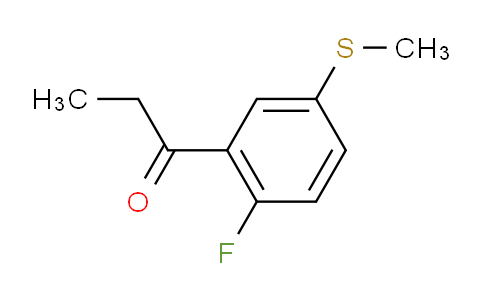 CAS No. 1805900-02-0, 1-(2-Fluoro-5-(methylthio)phenyl)propan-1-one