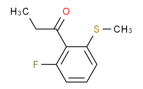 CAS No. 1804156-84-0, 1-(2-Fluoro-6-(methylthio)phenyl)propan-1-one