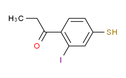 CAS No. 1806564-30-6, 1-(2-Iodo-4-mercaptophenyl)propan-1-one
