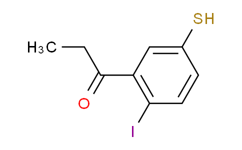 CAS No. 1806700-08-2, 1-(2-Iodo-5-mercaptophenyl)propan-1-one