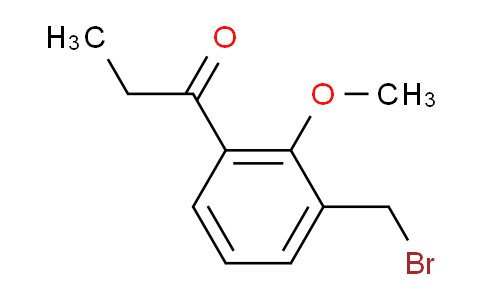 CAS No. 1804185-79-2, 1-(3-(Bromomethyl)-2-methoxyphenyl)propan-1-one