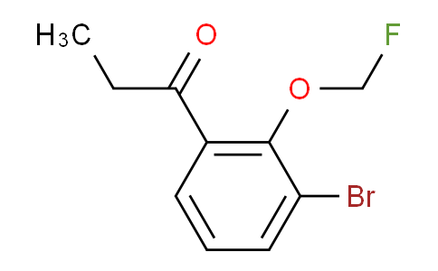 CAS No. 1803756-80-0, 1-(3-Bromo-2-(fluoromethoxy)phenyl)propan-1-one