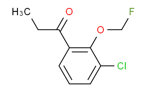 CAS No. 1806323-47-6, 1-(3-Chloro-2-(fluoromethoxy)phenyl)propan-1-one