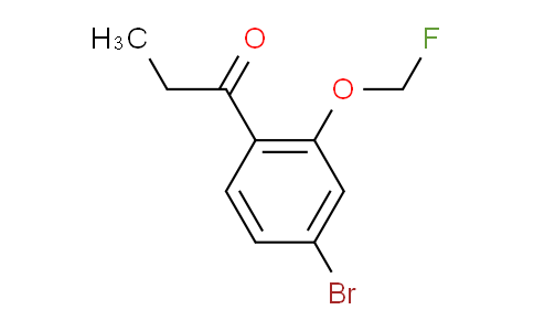 CAS No. 1804066-73-6, 1-(4-Bromo-2-(fluoromethoxy)phenyl)propan-1-one