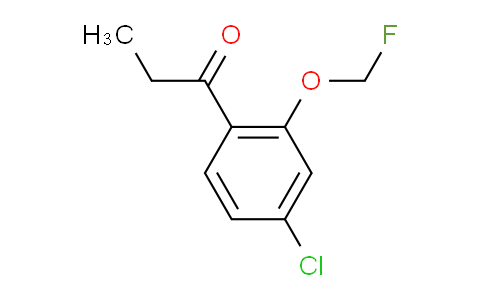CAS No. 1803758-20-4, 1-(4-Chloro-2-(fluoromethoxy)phenyl)propan-1-one